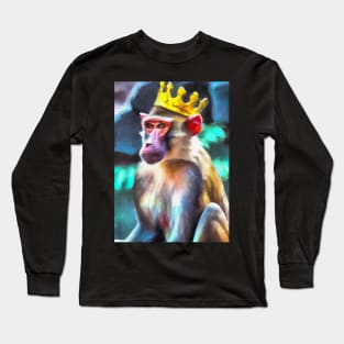 Monkey with a crown Long Sleeve T-Shirt